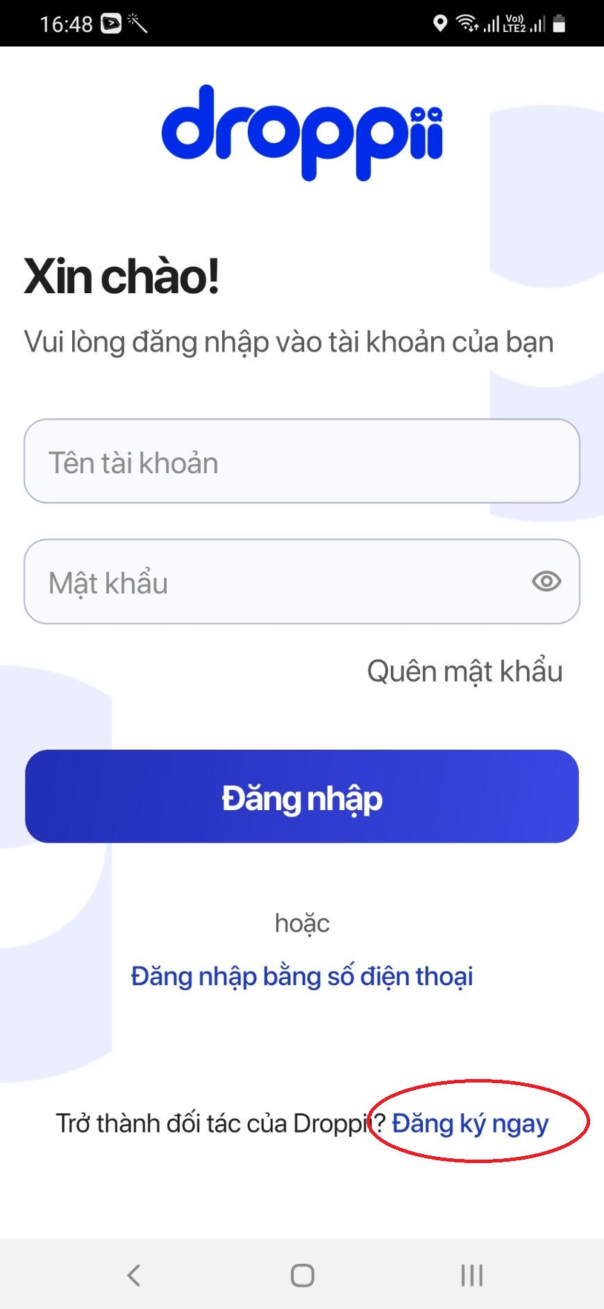 Tải App Droppii biz